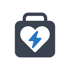 Portable Defibrillator Device Icon