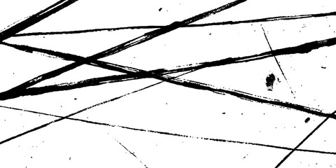 Random lines vector American ink brush strokes black hand drawn stripes, Rough grunge thick paint line texture. Vector sketch lines.