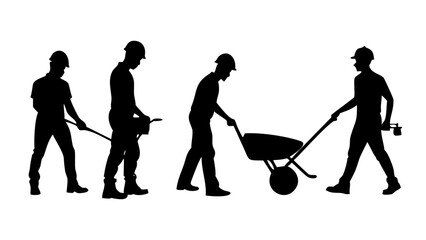 Construction Crane Lifting Steel Beam vector