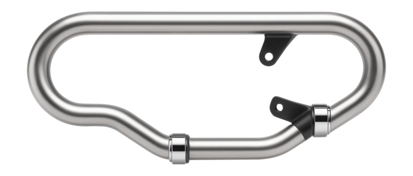 Cafe racer crash bars with minimalist design and bolt-on installation