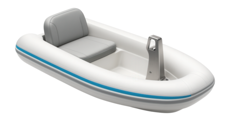 Tender with a compact size and outboard motor mount