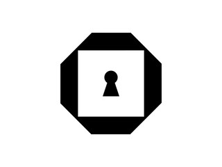 Abstract Square Security Logo Design – Modern Protection & Safety Concept