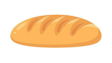 Golden loaf with scored crust bread baked