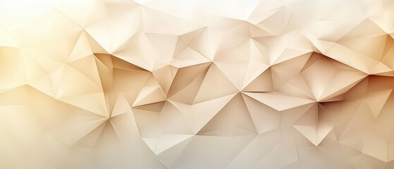 Fototapeta premium Minimalist modern minimal geometric background with subtle polygonal shapes in neutral colors, modern theme, calming, clean design backdrop