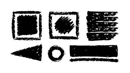 Hand Drawn Chalky Splatters texture grunge