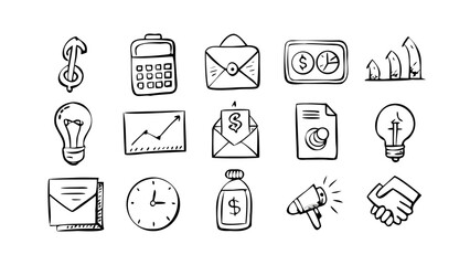 Hand drawn doodle butterfly insect flying