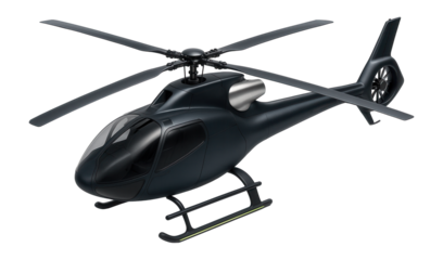 Helicopter with elongated body and oversized exhaust deflectors