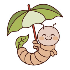 cartoon illustration of an umbrella