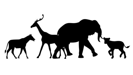 Majestic Stag Silhouette deer animal