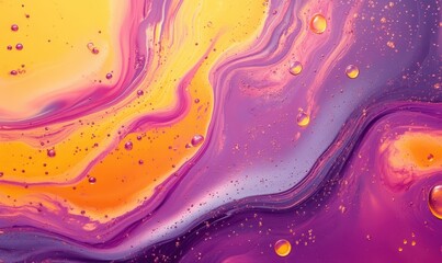 colorfull liquid acrylic paint or fluid bubble flow wallpaper, Abstract background