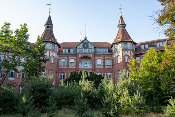 Historic Abandoned Sanatorium near Cottbus with Twin Towers