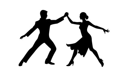 Silhouette of a person running athletic sport