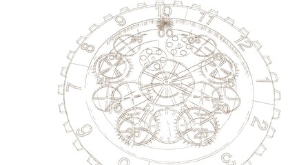 Obraz premium clock graphic symbol 3d illustration