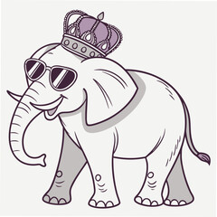 elephant cartoon illustration