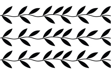 Seamless Leaf Patterns on White Background for Creative Designs