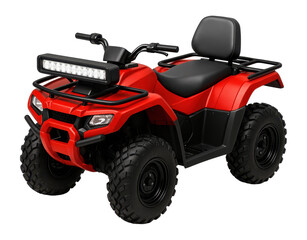 Fire service quad with LED light bar and durable, flame-resistant seat covers