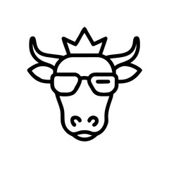 cow with horns