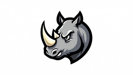 Obraz premium Epic Rhino Head Mascot Logo