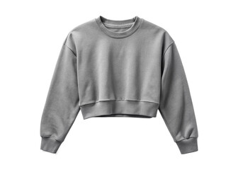 Cropped sweatshirt top isolated on white background