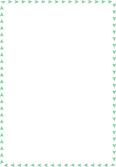 Light green triangular shapes create a geometric frame against a transparent backdrop easily adaptable