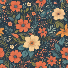 Ditsy style vintage floral
