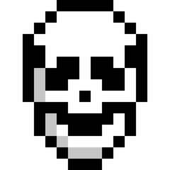 Skull Pixel Illustration
