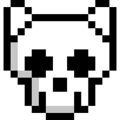 Skull Pixel Illustration