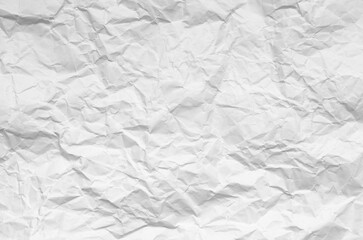 Close-up macro of white crumpled paper texture,Close-up shot of white crumpled paper texture.