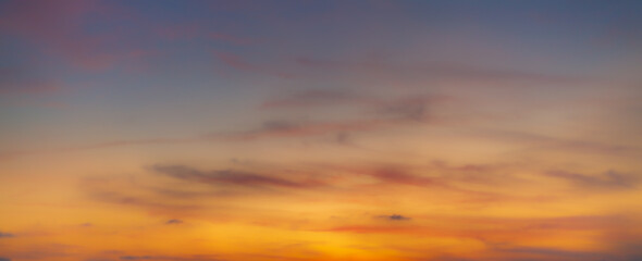 Fototapeta premium Colorful morning sky and clouds backdrop,Sunset sky for background or sunrise sky and cloud at morning.