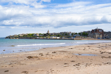 View over St. Andrews in Fife in Scotland	
