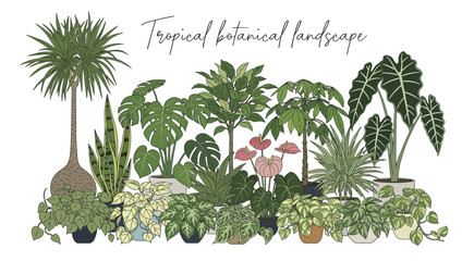 Forest Mural Wallpaper and Jungle Wall Murals, Ever Wallpaper Design, Tropical Wall Mural, Jungle mural Design © bow