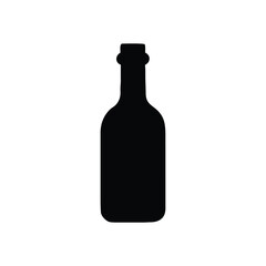 wine bottle isolated on white