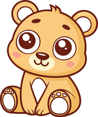 Fototapeta premium Cute Cartoon Teddy Bear Illustration