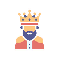 Royal Crown. crown icon. Vector illustration isolated on white background