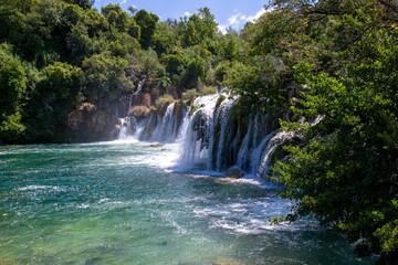 Krka watervallen in Dalmatië, Kroatië