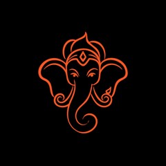 Hindu God Ganesha Illustration