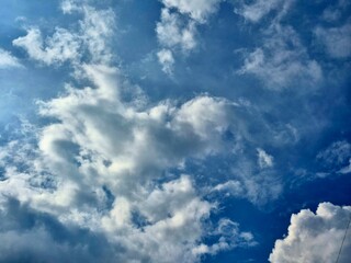 blue sky with clouds