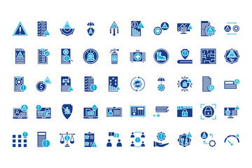 Risk Management Line Icons