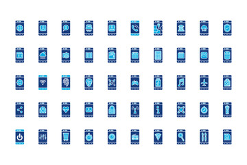 Mobile Apps Line Icons