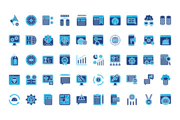 Web Marketing Line Icons
