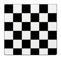 Obraz premium Square plate covered in a checkerboard pattern of alternating glossy and matte squares.