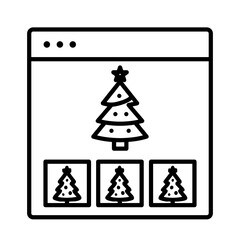 Christmas Product Selector Web Interface Icon