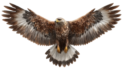 Majestic eagle in flight, wings outstretched