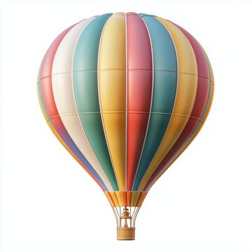 Colorful balloon isolated on a white background