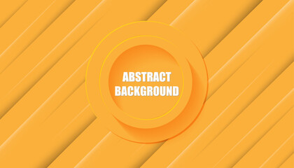 Minimalist Orange Abstract Background with Diagonal Lines and a Central Circle