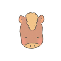 馬 イラスト キャラクター