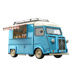  Food truck. isolated object [Transparent Background PNG].
