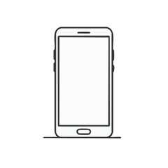 smart phone with blank screen