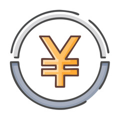 Obraz premium yen, currency, money, sign, symbol, icon, business, 3d, finance, japan, button, bank, illustration, cash, gold, financial, yuan, vector, exchange, banking, web, japanese, mark, market, wealth
