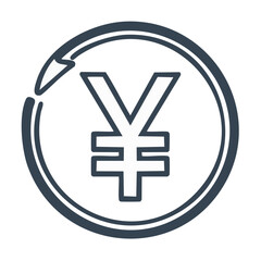 Obraz premium japanese yen symbol